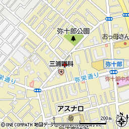 埼玉県越谷市弥十郎665周辺の地図