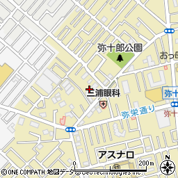 埼玉県越谷市弥十郎103周辺の地図