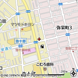 埼玉県越谷市弥十郎363-17周辺の地図