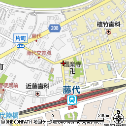 藤代駅入口周辺の地図