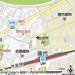 藤代駅入口周辺の地図