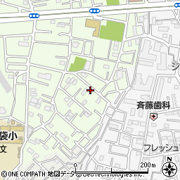 埼玉県越谷市恩間106周辺の地図