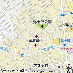 埼玉県越谷市弥十郎158周辺の地図