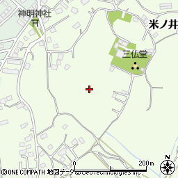 茨城県取手市米ノ井周辺の地図
