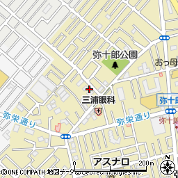 埼玉県越谷市弥十郎176周辺の地図