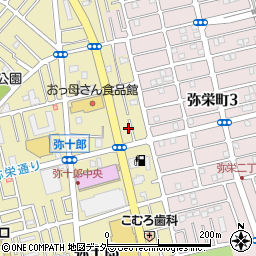 埼玉県越谷市弥十郎363-16周辺の地図