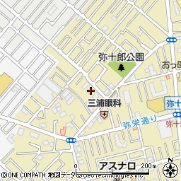 埼玉県越谷市弥十郎107周辺の地図