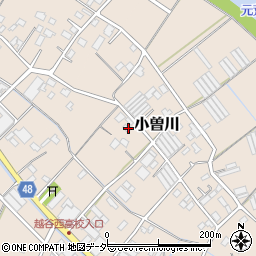 埼玉県越谷市小曽川421周辺の地図