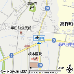 セブンイレブン龍ケ崎半田町店周辺の地図