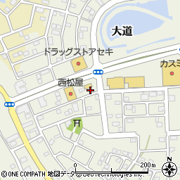 埼玉県越谷市大道128周辺の地図