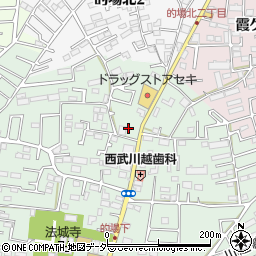 ファミリーマート川越的場北店周辺の地図