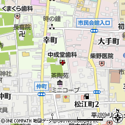 中成堂歯科医院周辺の地図