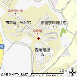 茨城県龍ケ崎市奈戸岡周辺の地図