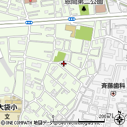 埼玉県越谷市恩間123-2周辺の地図