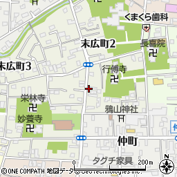 永沢自転車店周辺の地図