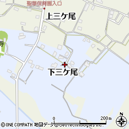 千葉県野田市下三ケ尾617周辺の地図