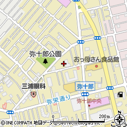 埼玉県越谷市弥十郎663周辺の地図