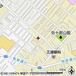 埼玉県越谷市弥十郎137-5周辺の地図