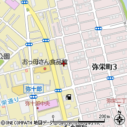 埼玉県越谷市弥十郎353-2周辺の地図