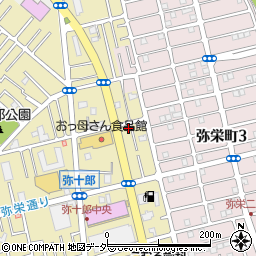 埼玉県越谷市弥十郎352-1周辺の地図