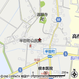 茨城県龍ケ崎市半田町1205周辺の地図