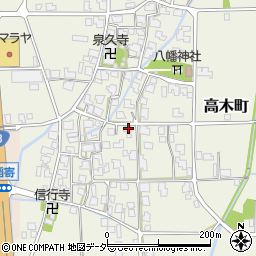 福井県越前市高木町周辺の地図