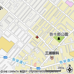 埼玉県越谷市弥十郎138-9周辺の地図