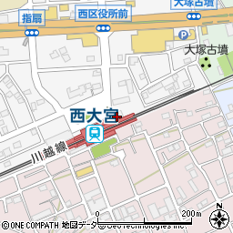 クオール薬局西大宮店周辺の地図