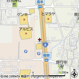 わらび稲寄店周辺の地図