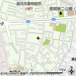 埼玉県越谷市恩間375-5周辺の地図