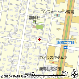 茨城県神栖市堀割周辺の地図