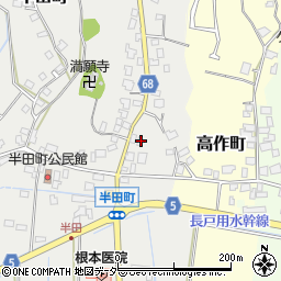 茨城県龍ケ崎市半田町1174周辺の地図