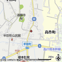 茨城県龍ケ崎市半田町1171-1周辺の地図