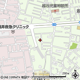 埼玉県越谷市恩間450-5周辺の地図