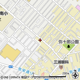 埼玉県越谷市弥十郎139-8周辺の地図