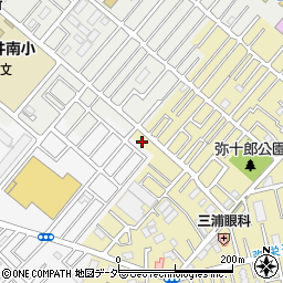 埼玉県越谷市弥十郎139-3周辺の地図