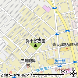 埼玉県越谷市弥十郎192周辺の地図