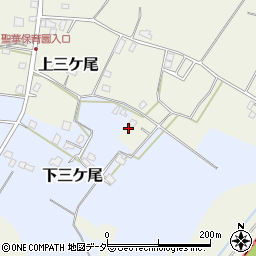 千葉県野田市上三ケ尾498周辺の地図