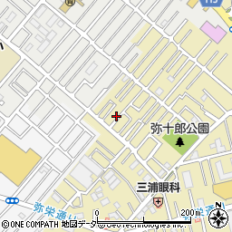 埼玉県越谷市弥十郎143周辺の地図