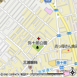 埼玉県越谷市弥十郎190周辺の地図