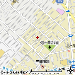 埼玉県越谷市弥十郎179-5周辺の地図