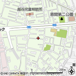 埼玉県越谷市恩間373周辺の地図