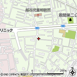 埼玉県越谷市恩間385周辺の地図