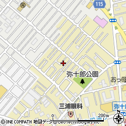 埼玉県越谷市弥十郎179-6周辺の地図