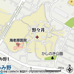 茨城県取手市野々井629-2周辺の地図