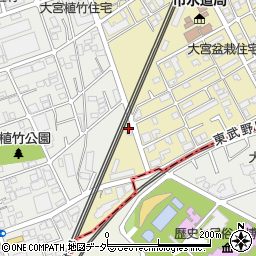 埼玉県さいたま市北区盆栽町5-1周辺の地図