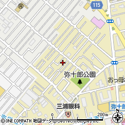埼玉県越谷市弥十郎179周辺の地図