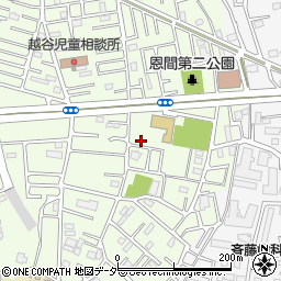 埼玉県越谷市恩間126周辺の地図
