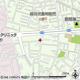 埼玉県越谷市恩間435-11周辺の地図