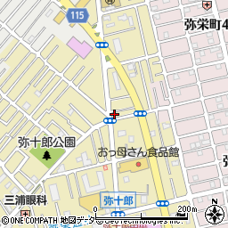 埼玉県越谷市弥十郎327-15周辺の地図